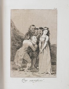 ロスカプリチョスのプレート、1797年〜1798年 作： Francisco de Goya